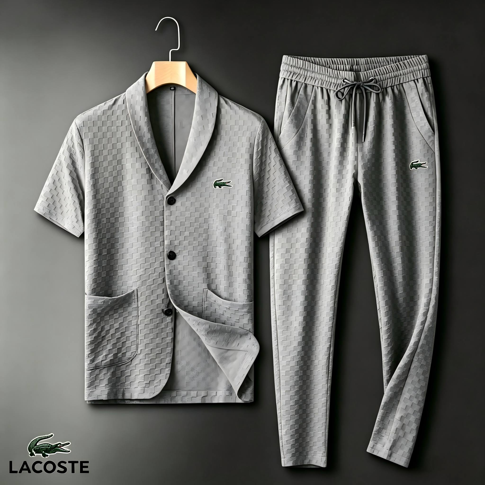 Men's Waffle-Texture Casual Two-Piece Set | LACOSTE