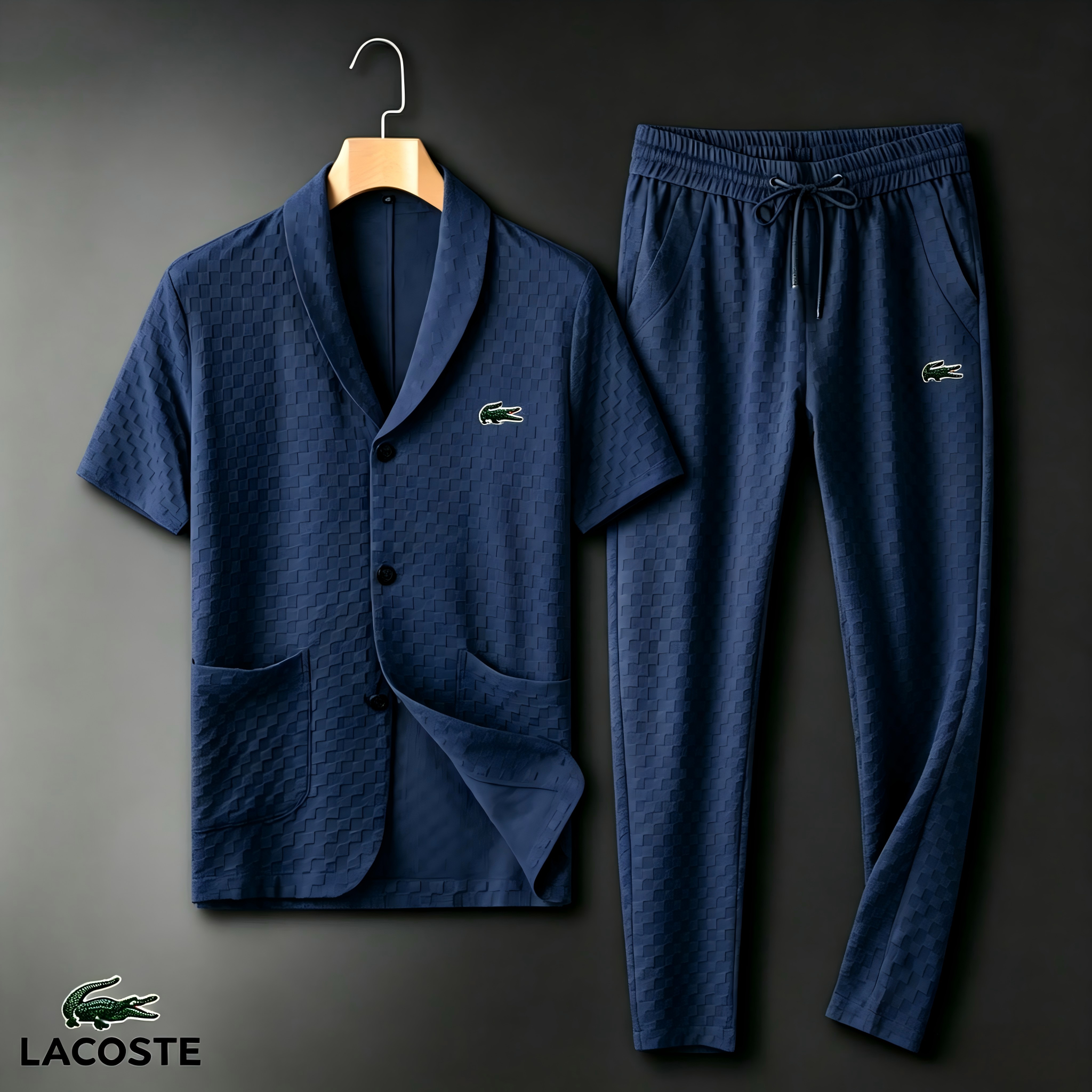 Men's Waffle-Texture Casual Two-Piece Set | LACOSTE