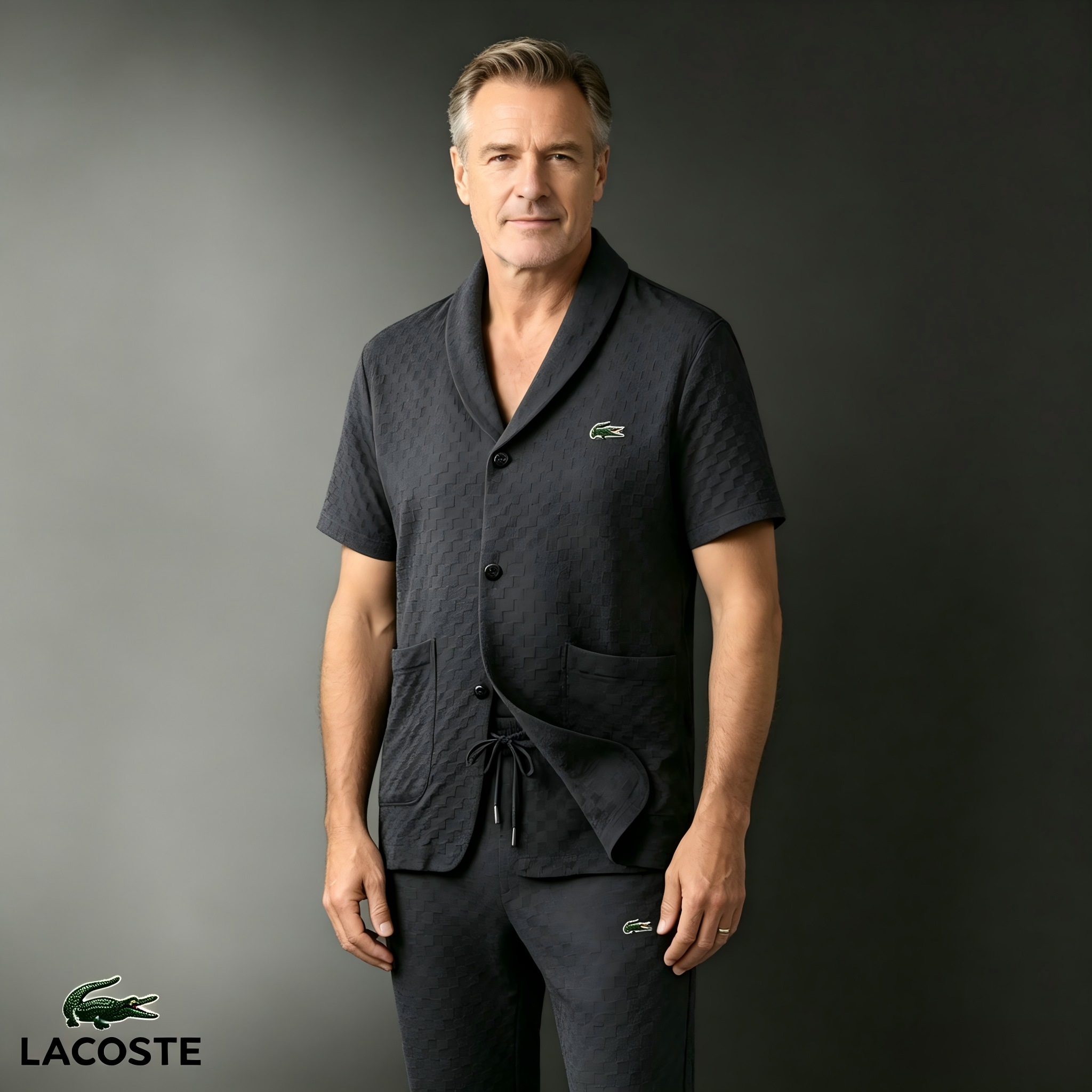 Men's Waffle-Texture Casual Two-Piece Set | LACOSTE